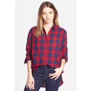 Madewell Edina Plaid Button Down Shirt